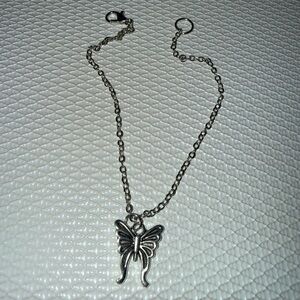 Elegant Silver Butterfly Charm Bracelet